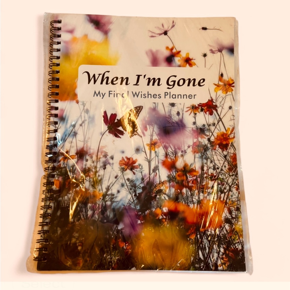 Floral Spiral Notebook “When Im Gone”